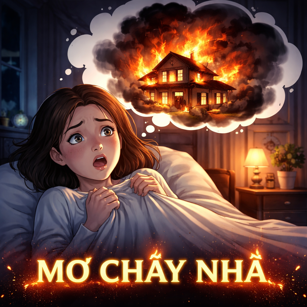 mơ cháy nhà