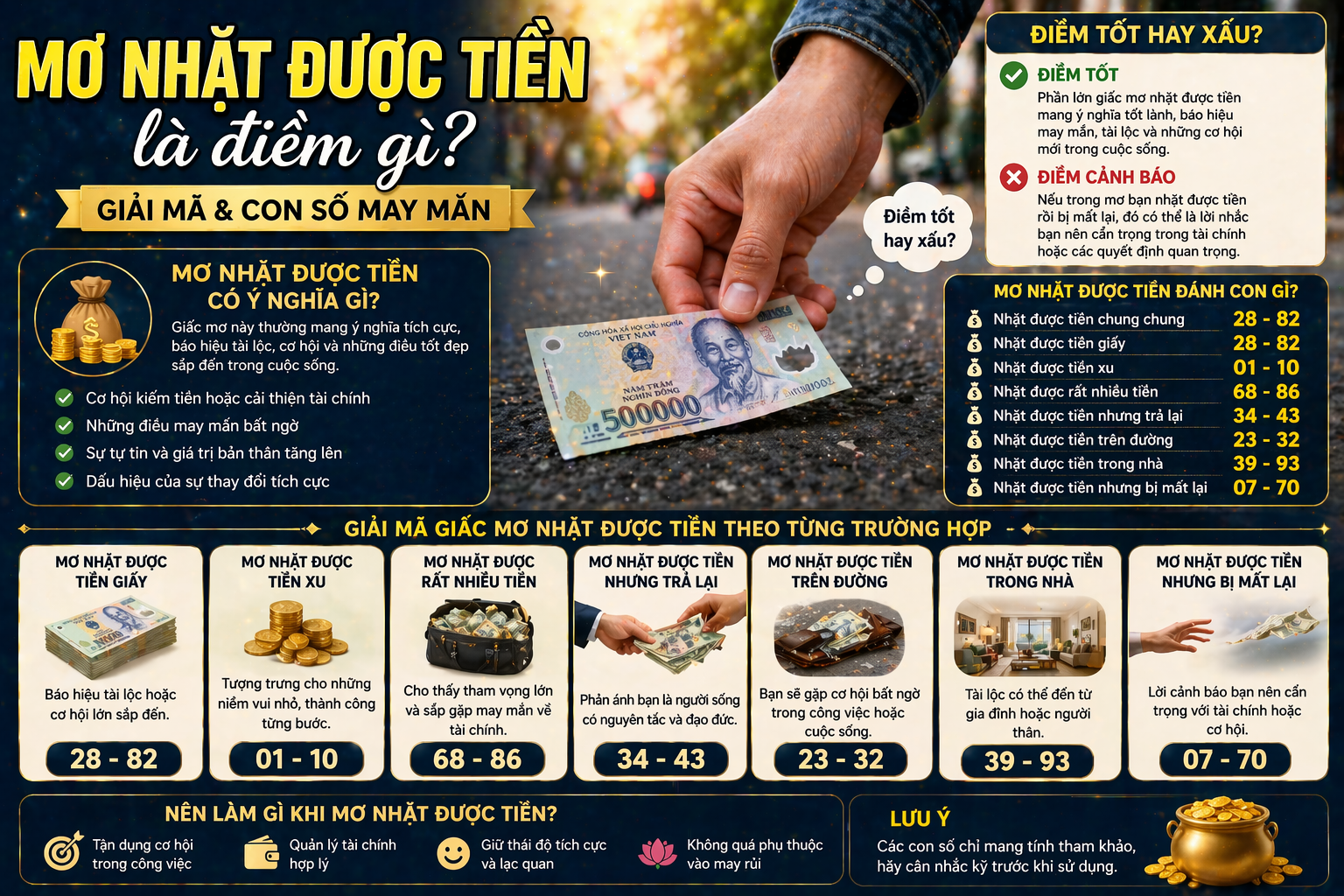 Mơ nhặt được tiền