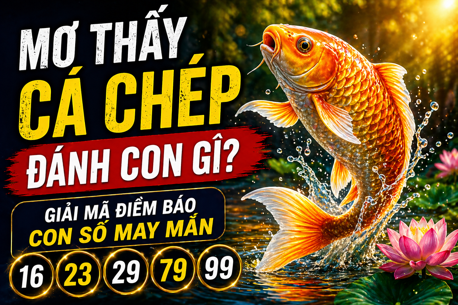 Mơ thấy cá chép đánh con gì