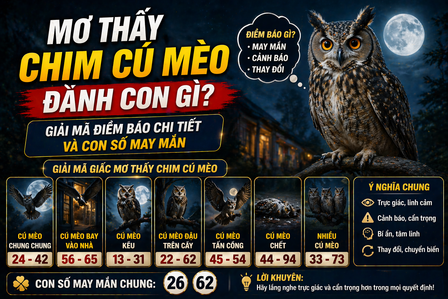 Mơ thấy chim cú mèo