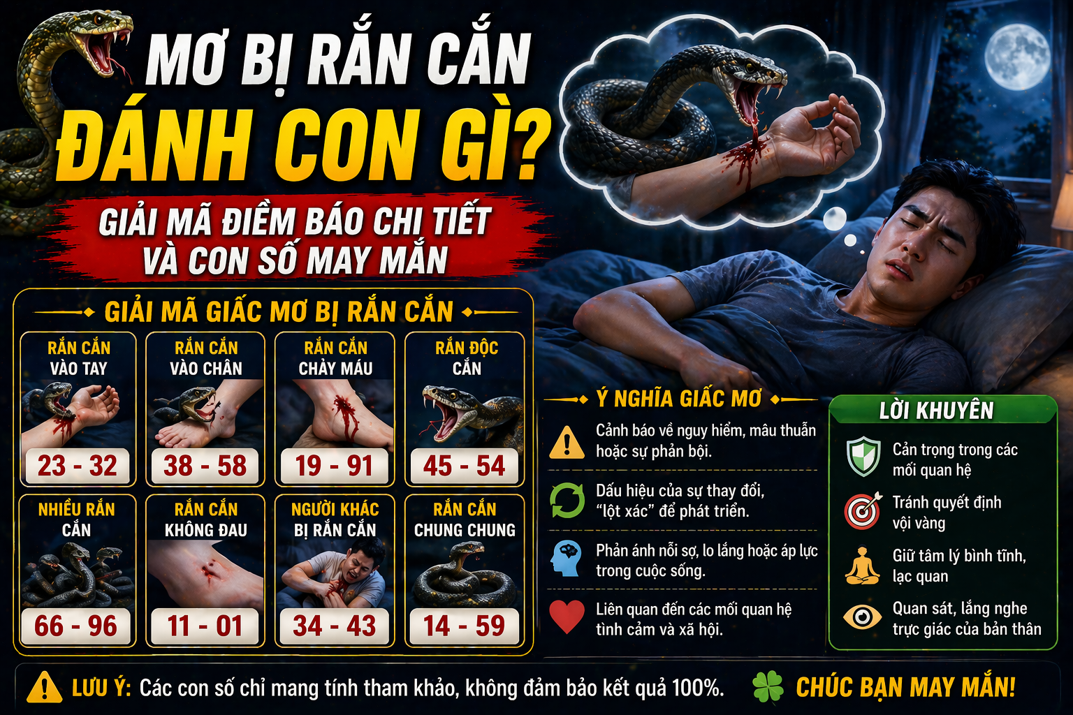 Mơ bị rắn cắn