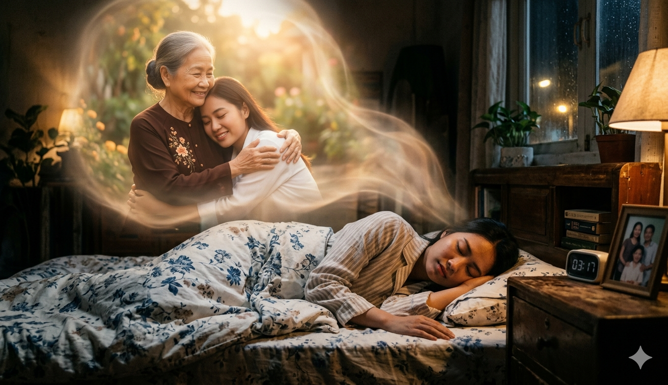 mơ thấy người thân mất